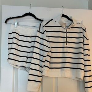 Danskin quarter Zip with Shorts